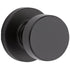 Kwikset Matte Black Pismo Passage Knob with Round Rose