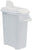 Buddeez 16 qt Clear Base & White Lid Pet Food Container 17.2 in L x 14.4 in W x 7.6 in H