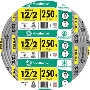 Southwire 12-2 UF W/G Outdoor Wire