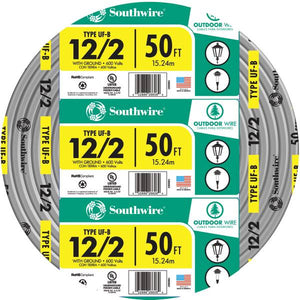 Southwire 12-2 UF W/G Outdoor Wire