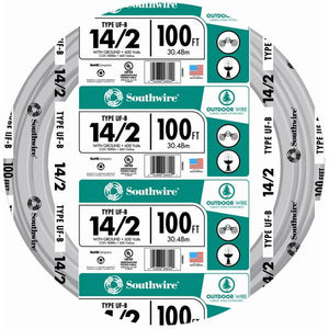 Southwire 25' 14-2 UF W/G Outdoor Wire