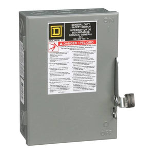 Square D 30-Amp 120/240V 2-Pole Fusible Indoor Safety Switch