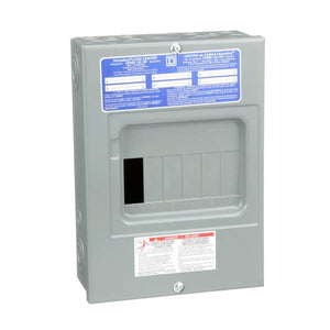 Square D 100 Amp Homeline 6-Space 12-Circuit Indoor Surface Mount Main Lug Load Center with Cover