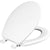 Mayfair Westport Round Wood Toilet Seat White