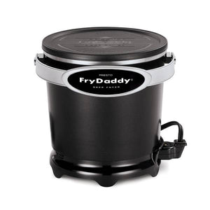 Presto 1L FryDaddy Deep Fryer, Black, Cast Metal, 4 Cup Capacity