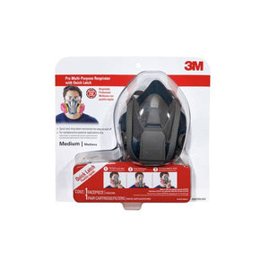 3M Medium Half-Face Respirator with Quick Latch