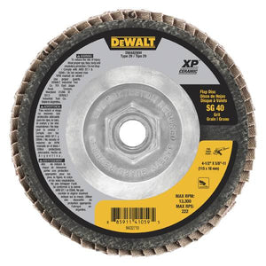 DEWALT 4-1/2"x5/8" XP 40G Ceramic Flap Disc