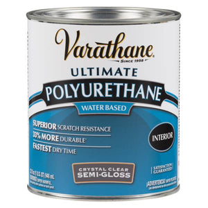 Varathane 1 Qt Ultimate Interior Water-Based Semi-Gloss Polyurethane