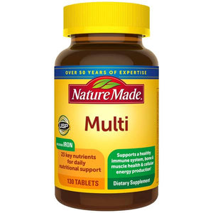 Nature Made 130-Count Multi Complete with Iron Tablets