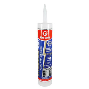Red Devil 10.1 oz StormGuard 920 RTV Silicone Clear Caulk