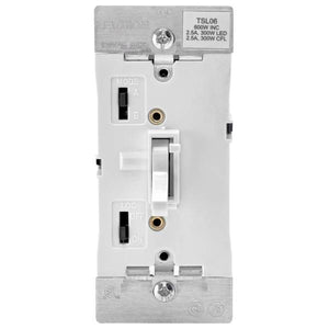 Leviton White Toggle Dimmer