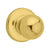 Kwikset Polo Hall/Closet Knob in Polished Brass