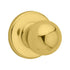 Kwikset Polo Hall/Closet Knob in Polished Brass