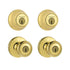 Kwikset 242 Tylo Keyed Entry Knob and Single Cylinder Project Pack in Polished Brass