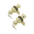 Kwikset 243 Tylo Keyed Entry Knob Project Pack in Polished Brass