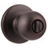 Kwikset Polo Bed/Bath Knob in Venetian Bronze