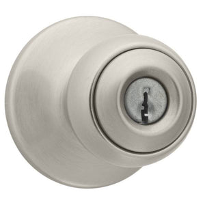 Kwikset Polo Keyed Entry Knob in Satin Nickel