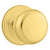 Kwikset Juno Hall/Closet Knob in Polished Brass