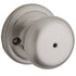 Kwikset Juno Bed/Bath Knob in Satin Nickel