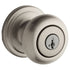 Kwikset Juno Keyed Entry Knob featuring SmartKey in Satin Nickel
