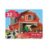 Melissa & Doug 32-Piece Busy Barn Shaped Floor Puzzle