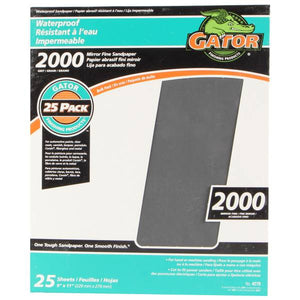 Gator 2000 Grit Waterproof Sandpaper