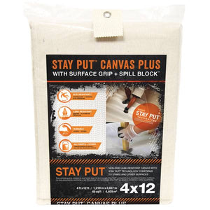 Trimaco Stay Put Plus Slip-Resistant Canvas Drop Cloth