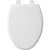 Mayfair Lannon Elongated Enameled Wood Toilet Seat White Slow-Close