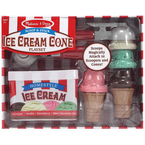 Melissa & Doug Scoop & Stack Ice Cream Cone Play Set