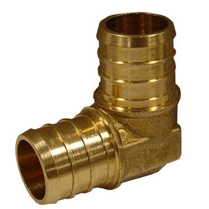 JMF 5-Pack 3/4"x3/4" PEX Brass Elbow