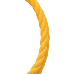 Baron Manufacturing 3/4" x 100' Yellow Poly Twist Rope
