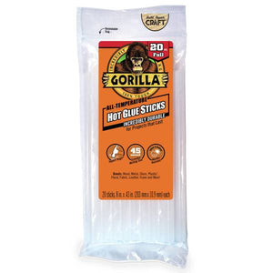 Gorilla 20-Count 8" Hot Glue Stick