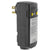 Leviton 15 Amp Right Angle Plug-In GFCI, Black
