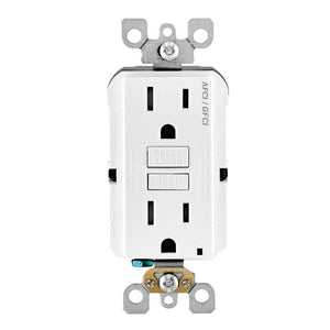 Leviton 15 A. AFCI/GFCI Dual Function Outlet
