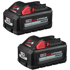 Milwaukee 2-Pack M18 REDLITHIUM HIGH OUTPUT XC6.0 Battery Pack