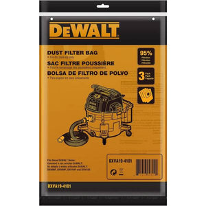 DEWALT 3-Count 6-10 Gallon Dust Bag