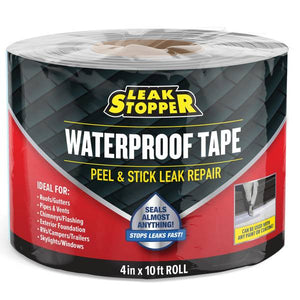 Leak Stopper 4"x10' Rubber Flexx Waterproof Tape