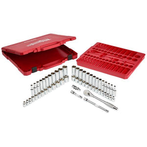 Milwaukee 56-Piece 3/8" Drive Ratchet/Socket Set