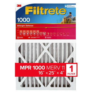 Filtrete 16" x 25" x 4" Allergen Reduction Deep Pleat Filter