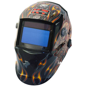 K-T Industries Skull Wrench Auto Darkening Helmet