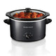 Hamilton Beach 3 Quart Slow Cooker With Dishwasher-Safe Crock & Lid, Matte Black