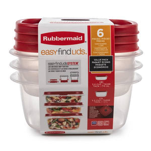 Rubbermaid 6-Pack Medium Easy Find Vented Lids Value Pack