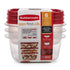 Rubbermaid 6-Pack Medium Easy Find Vented Lids Value Pack