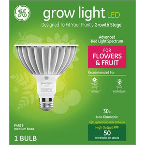GE PAR38 Red Flowers/Fruit Grow Light