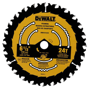 DEWALT 6-1/2" 24T Circular Saw Blade