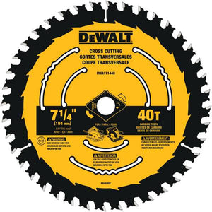 DEWALT 7-1/4" 40T Circular Saw Blade