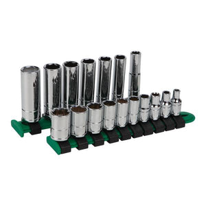 Wilmar 17 Piece 1/4" Drive SAE Socket Set