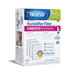 BestAir 3-Pack Sunbeam/Holmes Humidifier Filter