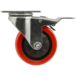 Waxman 4" Polyurethane Swivel Caster with Brake