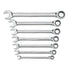GearWrench 7-Piece 72-Tooth 12 Point Ratcheting Combination Wrench Set